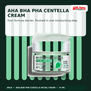 APLB AHA BHA PHA Centella Facial Cream 55ml — Aha Bha Pha Centella Cream — Adilsons