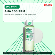 APLB AHA BHA PHA Centella Facial Toner 160ml — Aha 100 Ppm — Adilsons