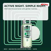 APLB AHA BHA PHA Centella Facial Toner 160ml — Active Night. Simple Night. — Adilsons
