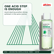 APLB AHA BHA PHA Centella Facial Toner 160ml — One Acid Step Is Enough — Adilsons