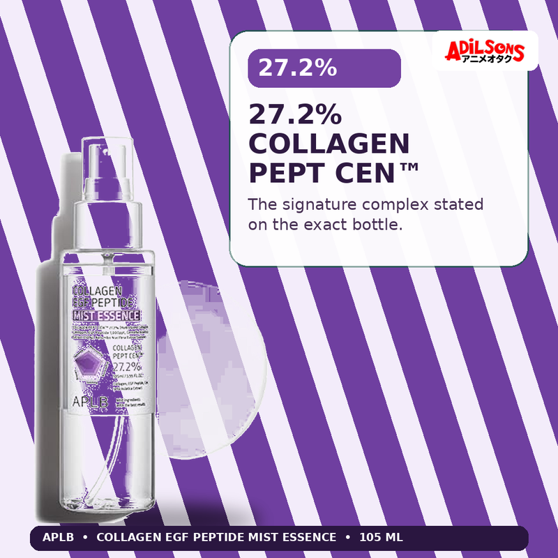 APLB Collagen EGF Peptide Mist Essence 105ml — 27.2% Collagen Pept Cen™ — Adilsons