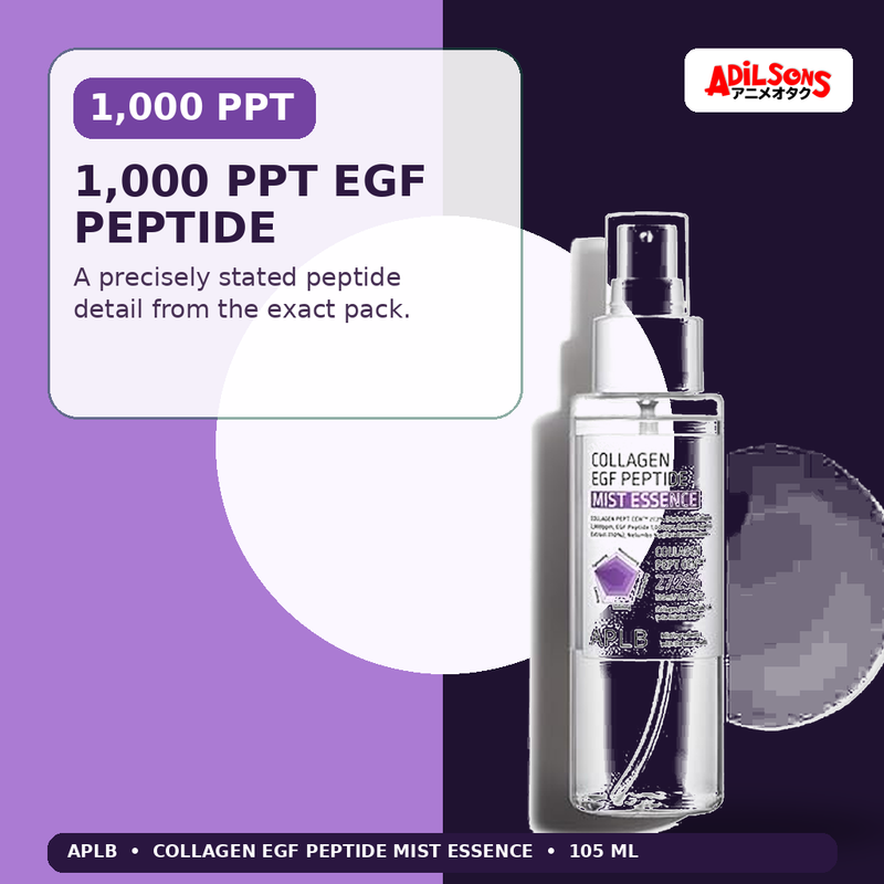 APLB Collagen EGF Peptide Mist Essence 105ml — 1,000 Ppt Egf Peptide — Adilsons