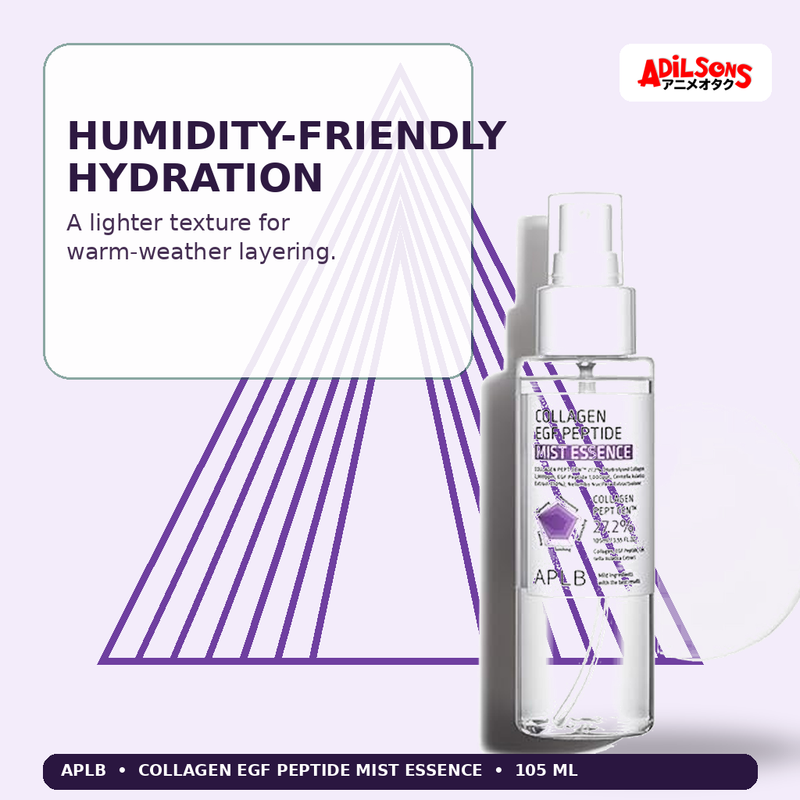 APLB Collagen EGF Peptide Mist Essence 105ml — Humidity-Friendly Hydration — Adilsons