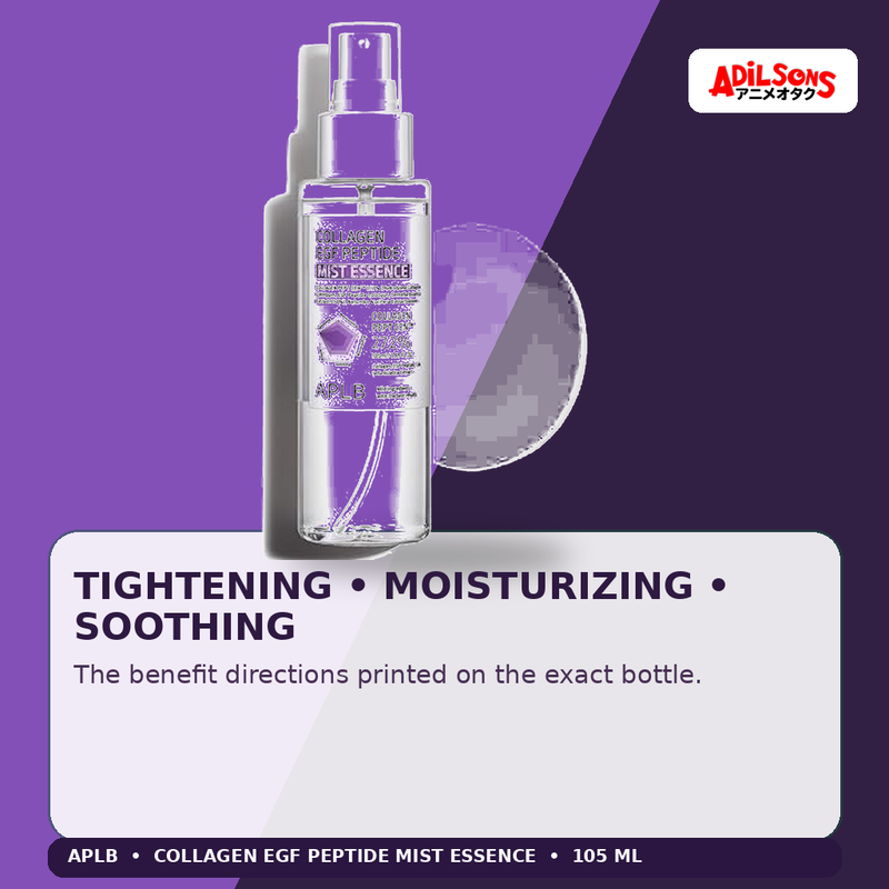 APLB Collagen EGF Peptide Mist Essence 105ml — Tightening • Moisturizing • Soothing — Adilsons