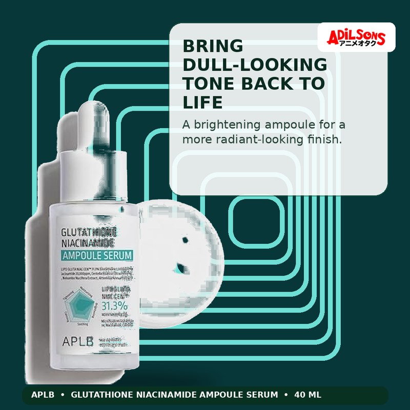 APLB Glutathione Niacinamide Ampoule Serum 40ml — Bring Dull-Looking Tone Back To Life — Adilsons