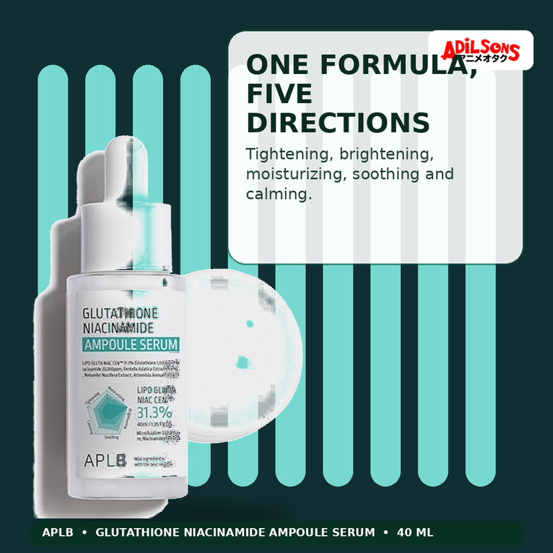 APLB Glutathione Niacinamide Ampoule Serum 40ml — One Formula, Five Directions — Adilsons