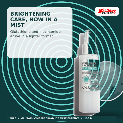 APLB Glutathione Niacinamide Mist Essence 105ml — Brightening Care, Now In A Mist — Adilsons