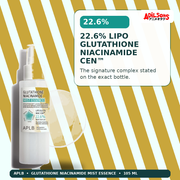 APLB Glutathione Niacinamide Mist Essence 105ml — 22.6% Lipo Glutathione Niacinamide Cen™ — Adilsons
