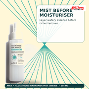 APLB Glutathione Niacinamide Mist Essence 105ml — Mist Before Moisturiser — Adilsons