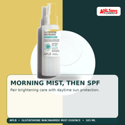 APLB Glutathione Niacinamide Mist Essence 105ml — Morning Mist, Then Spf — Adilsons
