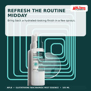 APLB Glutathione Niacinamide Mist Essence 105ml — Refresh The Routine Midday — Adilsons