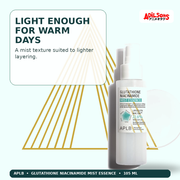 APLB Glutathione Niacinamide Mist Essence 105ml — Light Enough For Warm Days — Adilsons