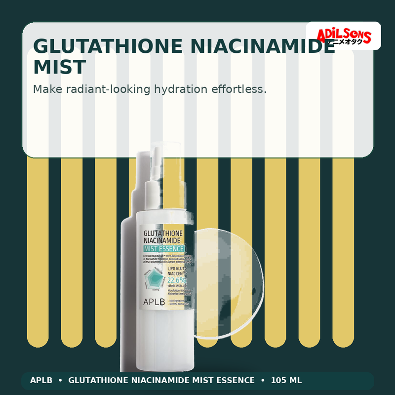 APLB Glutathione Niacinamide Mist Essence 105ml — Glutathione Niacinamide Mist — Adilsons