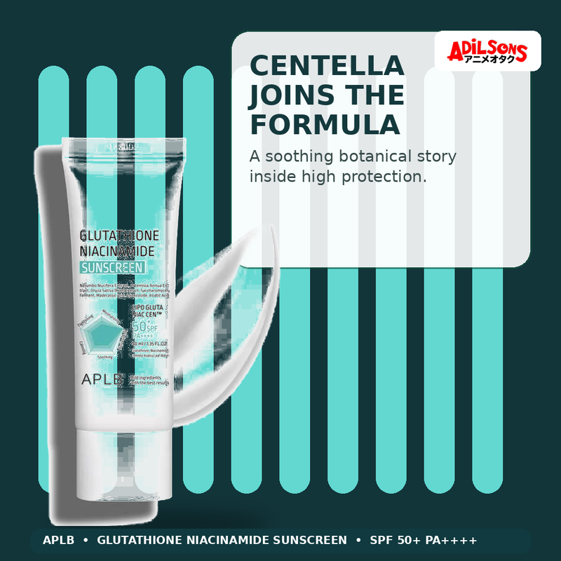 APLB Glutathione Niacinamide Sunscreen 40ml — Centella Joins The Formula — Adilsons