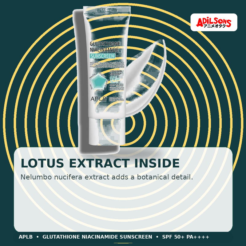 APLB Glutathione Niacinamide Sunscreen 40ml — Lotus Extract Inside — Adilsons