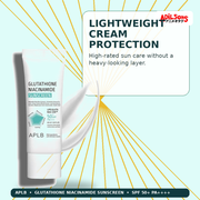 APLB Glutathione Niacinamide Sunscreen 40ml — Lightweight Cream Protection — Adilsons