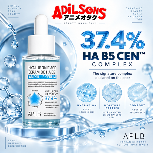 Adilsons sales creative for APLB Hyaluronic Acid Ceramide HA B5 Ampoule Serum 40 mL: 37.4% Ha B5 Cen™ Complex