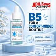 Adilsons sales creative for APLB Hyaluronic Acid Ceramide HA B5 Ampoule Serum 40 mL: B5 For A Comfort-Minded Routine