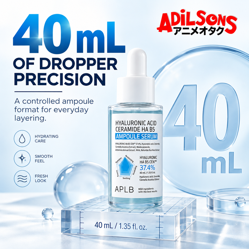 Adilsons sales creative for APLB Hyaluronic Acid Ceramide HA B5 Ampoule Serum 40 mL: 40 Ml Of Dropper Precision