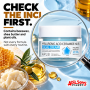 APLB Hyaluronic Acid Ceramide HA B5 Facial Cream 55ml — who should skip | Adilsons creative 8
