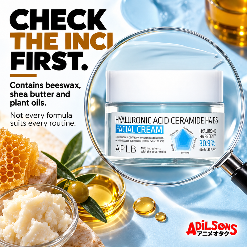 APLB Hyaluronic Acid Ceramide HA B5 Facial Cream 55ml — who should skip | Adilsons creative 8