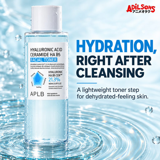 APLB Hyaluronic Acid Ceramide HA B5 Facial Toner 160ml — core benefit | Adilsons creative 1