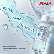 APLB Hyaluronic Acid Ceramide HA B5 Facial Toner 160ml — texture usage | Adilsons creative 3