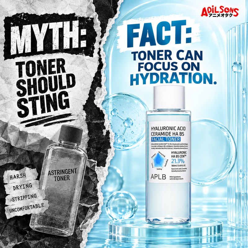 APLB Hyaluronic Acid Ceramide HA B5 Facial Toner 160ml — myth fact | Adilsons creative 19