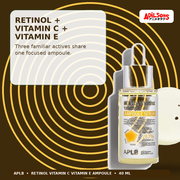 APLB Retinol Vitamin C Vitamin E Ampoule Serum 40ml — Retinol + Vitamin C + Vitamin E — Adilsons