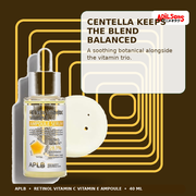 APLB Retinol Vitamin C Vitamin E Ampoule Serum 40ml — Centella Keeps The Blend Balanced — Adilsons