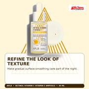 APLB Retinol Vitamin C Vitamin E Ampoule Serum 40ml — Refine The Look Of Texture — Adilsons