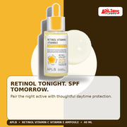 APLB Retinol Vitamin C Vitamin E Ampoule Serum 40ml — Retinol Tonight. Spf Tomorrow. — Adilsons