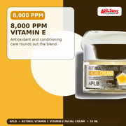 APLB Retinol Vitamin C Vitamin E Facial Cream 55ml — 8,000 Ppm Vitamin E — Adilsons