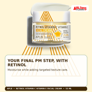 APLB Retinol Vitamin C Vitamin E Facial Cream 55ml — Your Final Pm Step, With Retinol — Adilsons