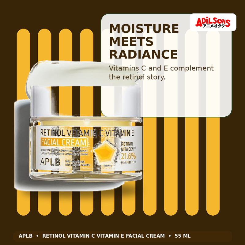 APLB Retinol Vitamin C Vitamin E Facial Cream 55ml — Moisture Meets Radiance — Adilsons