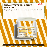 APLB Retinol Vitamin C Vitamin E Facial Cream 55ml — Cream Texture. Active Purpose. — Adilsons