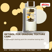 APLB Retinol Vitamin C Vitamin E Facial Toner 160ml — Retinol For Gradual Texture Care — Adilsons