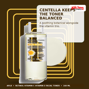 APLB Retinol Vitamin C Vitamin E Facial Toner 160ml — Centella Keeps The Toner Balanced — Adilsons