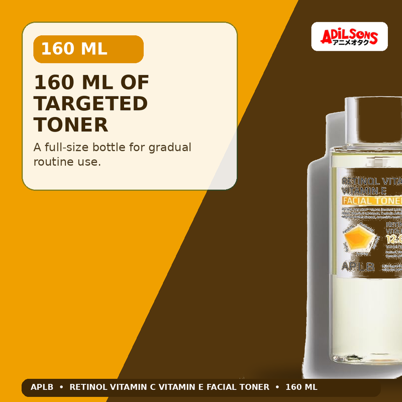 APLB Retinol Vitamin C Vitamin E Facial Toner 160ml — 160 Ml Of Targeted Toner — Adilsons