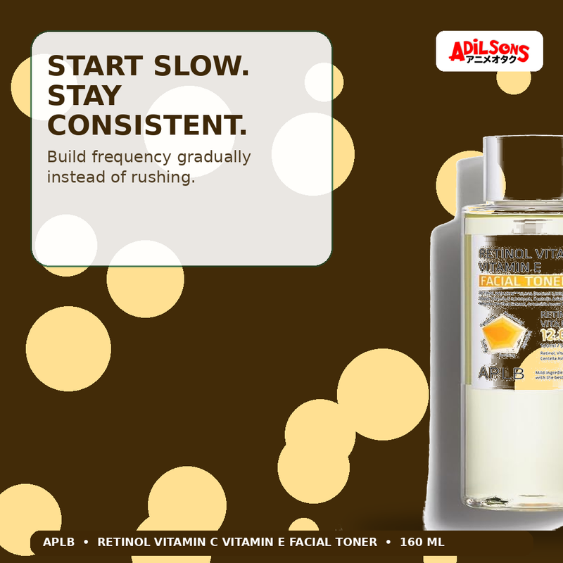 APLB Retinol Vitamin C Vitamin E Facial Toner 160ml — Start Slow. Stay Consistent. — Adilsons