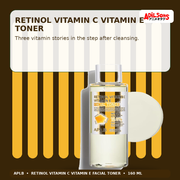 APLB Retinol Vitamin C Vitamin E Facial Toner 160ml — Retinol Vitamin C Vitamin E Toner — Adilsons