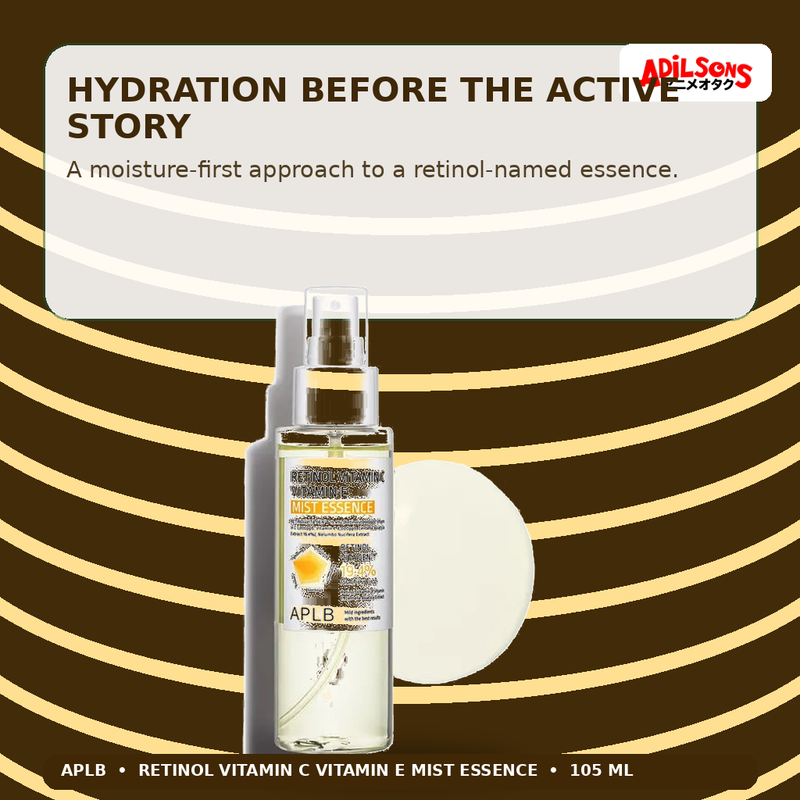APLB Retinol Vitamin C Vitamin E Mist Essence 105ml — Hydration Before The Active Story — Adilsons