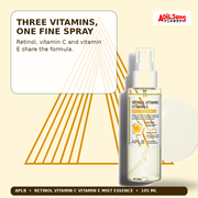 APLB Retinol Vitamin C Vitamin E Mist Essence 105ml — Three Vitamins, One Fine Spray — Adilsons