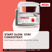 APLB Salicylic Acid BHA Arbutin Facial Cream 55ml — Start Slow. Stay Consistent. — Adilsons