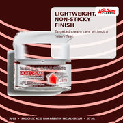 APLB Salicylic Acid BHA Arbutin Facial Cream 55ml — Lightweight, Non-Sticky Finish — Adilsons