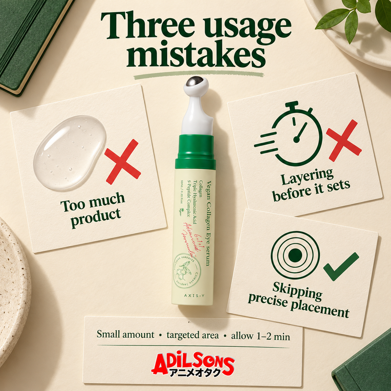 AXIS-Y Vegan Collagen Eye Serum 10ml — usage mistakes | Adilsons creative 7
