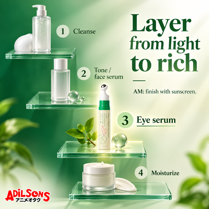 AXIS-Y Vegan Collagen Eye Serum 10ml — layering order | Adilsons creative 13
