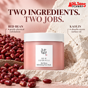 Beauty of Joseon Red Bean Refreshing Pore Mask 140ml — Texture story | Adilsons creative 2