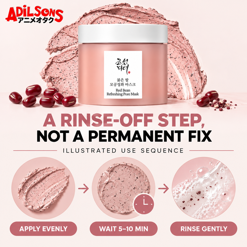 Beauty of Joseon Red Bean Refreshing Pore Mask 140ml — Routine step | Adilsons creative 4