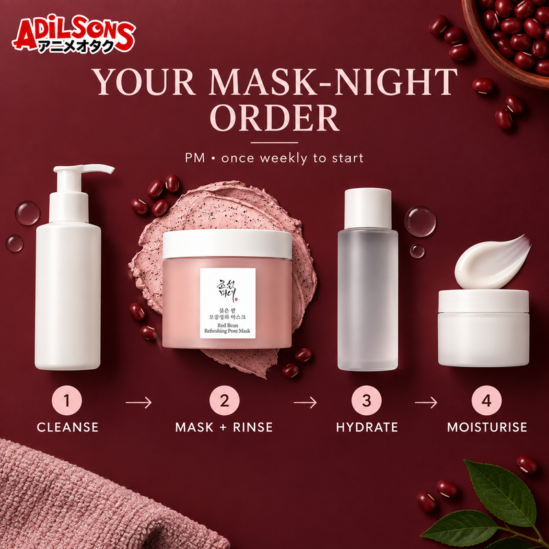 Beauty of Joseon Red Bean Refreshing Pore Mask 140ml — Product spotlight | Adilsons creative 5